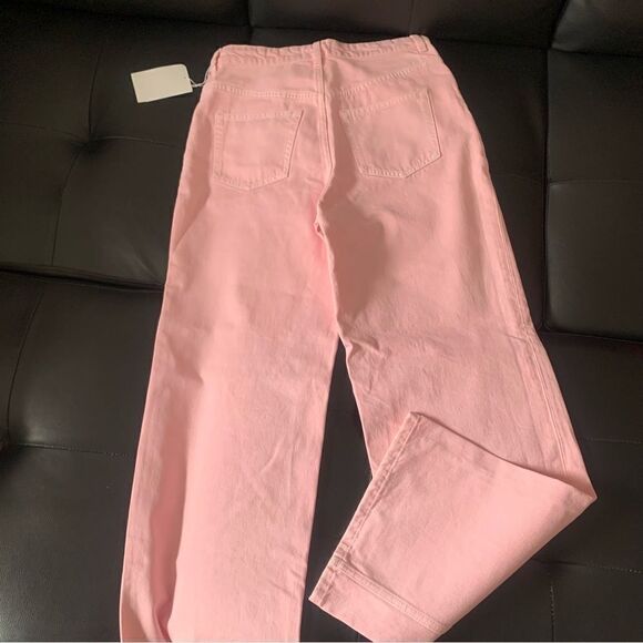 & OTHER STORIES WIDE LEG JEANS PINK - Picture 12 of 15